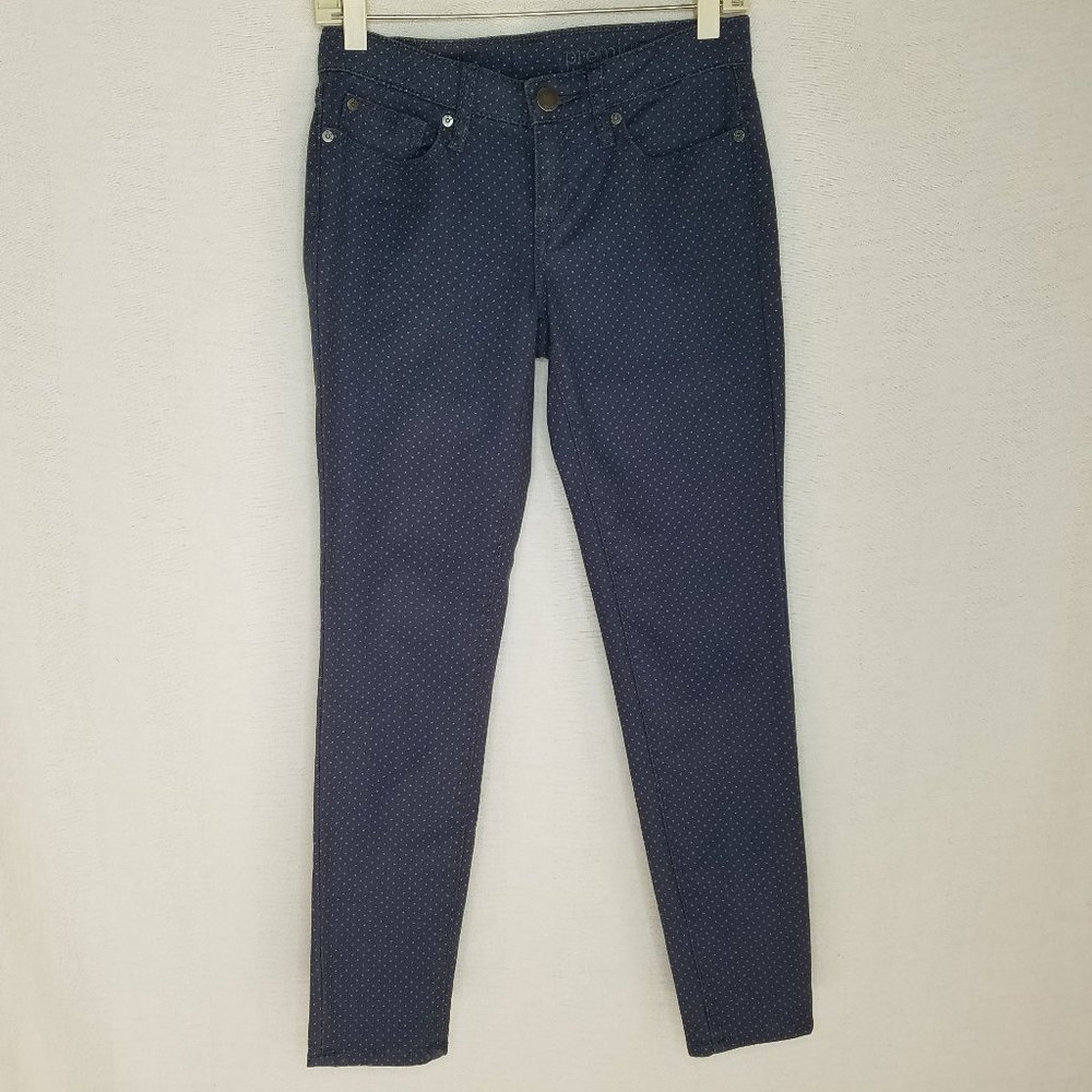 Gap Premium Super Skinny Crop Jeans Blue Polka Dot